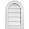 Ekena Millwork Round Top Surface Mount PVC Gable Vent w/ 2"W x 1-1/2"P Brickmould Frame, 12"W x 18"H GVPRT12X1802SN - alternate 1